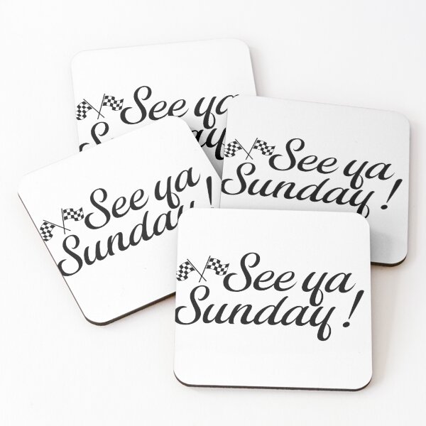 Item preview, formula one 'see ya sunday!' girly merch designed and sold by MAISONDEPODIUM.