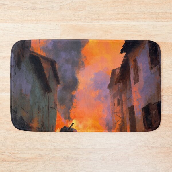 Item preview, Tank Battle in a Bombed French Village designed and sold by Rtymer.