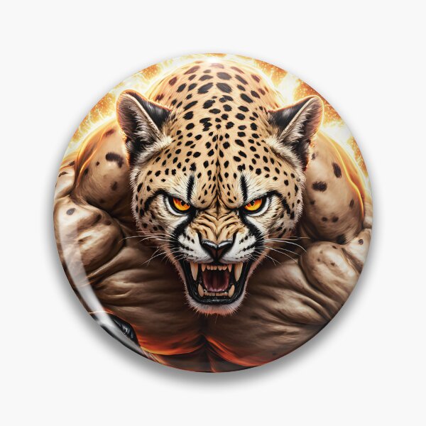 Item preview, Roaring cheetah at boxing training designed and sold by Danh Style.