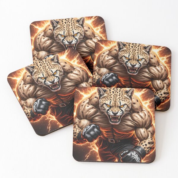 Item preview, Roaring cheetah at boxing training designed and sold by Danh Style.