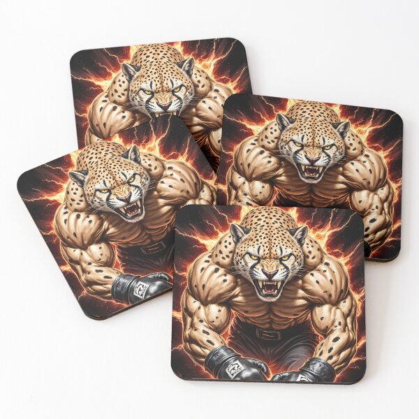 Item preview, Roaring cheetah at boxing training designed and sold by Danh Style.