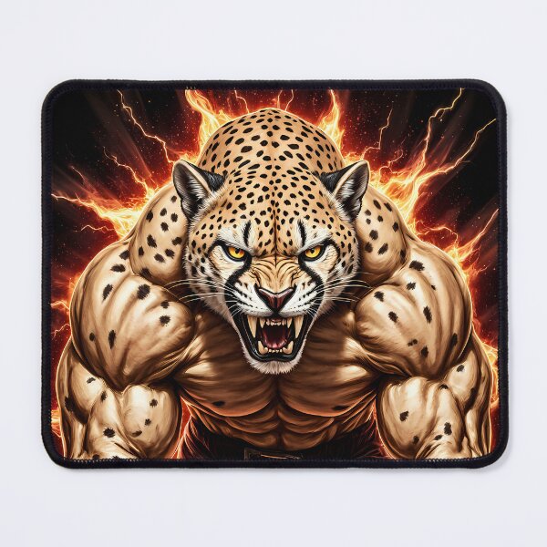 Item preview, Roaring cheetah at boxing training designed and sold by Danh Style.