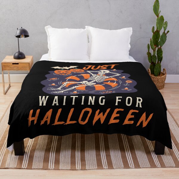 Item preview, Chill Skeleton Halloween Anticipation Aesthetic Women Men designed and sold by BrushStrokesInk.