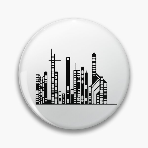 Item preview, Copie de Copie de Paysage Urbain 10 (simple, noir et blanc, minimaliste) designed and sold by EBFCDesigns.