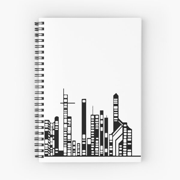Item preview, Copie de Copie de Paysage Urbain 10 (simple, noir et blanc, minimaliste) designed and sold by EBFCDesigns.