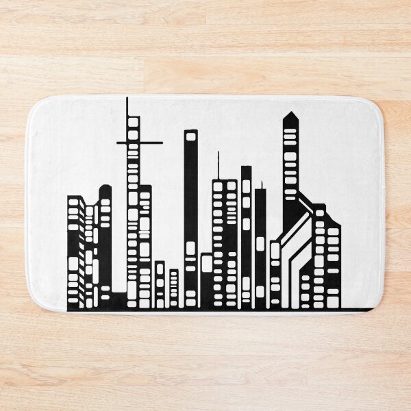 Item preview, Copie de Copie de Paysage Urbain 10 (simple, noir et blanc, minimaliste) designed and sold by EBFCDesigns.