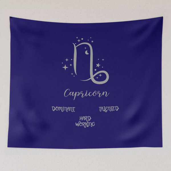 Item preview, Minimalist Capricorn Zodiac Art – Dominant, Talented, Hardworking designed and sold by SmyrnaArtGalery.