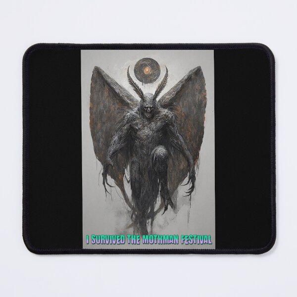 Item preview, I Survived the Mothman Festival – Cryptid Hunter Souvenir Design designed and sold by Mark Mentzer.