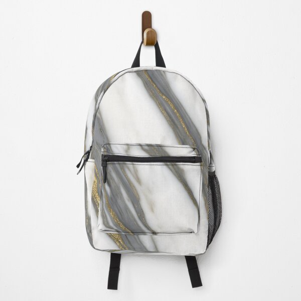 Item preview, Calacatta Oro Marble Texture – White Stone with Dramatic Grey & Gold Veins designed and sold by AV.