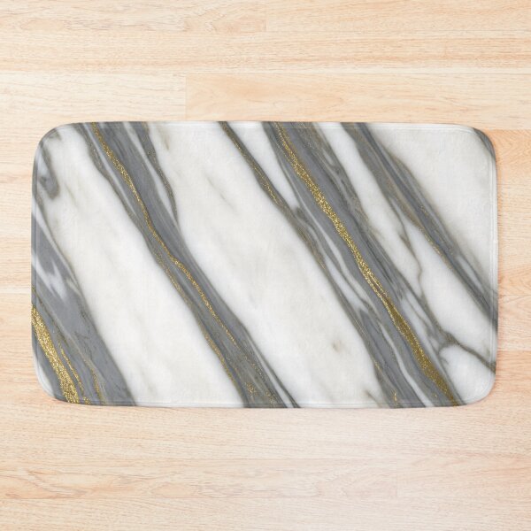 Item preview, Calacatta Oro Marble Texture – White Stone with Dramatic Grey & Gold Veins designed and sold by AV.