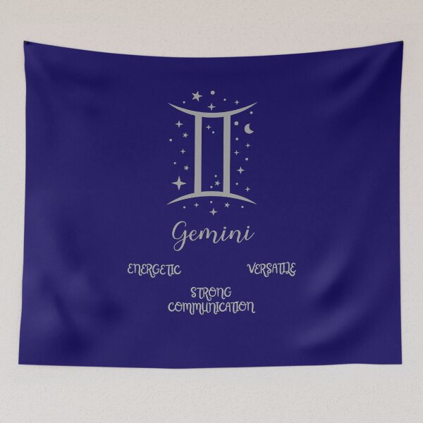 Item preview, Gemini Zodiac Sign Minimalist Design – Energetic, Versatile, Communicative designed and sold by SmyrnaArtGalery.