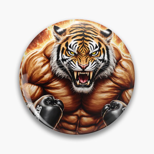 Item preview, Roaring tiger at boxing training designed and sold by Danh Style.