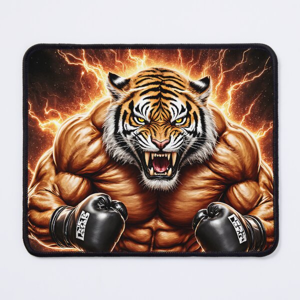 Item preview, Roaring tiger at boxing training designed and sold by Danh Style.
