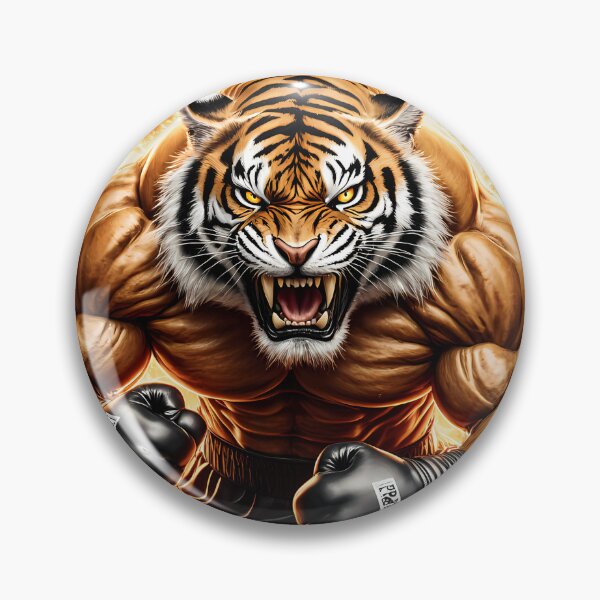 Item preview, Roaring tiger at boxing training designed and sold by Danh Style.