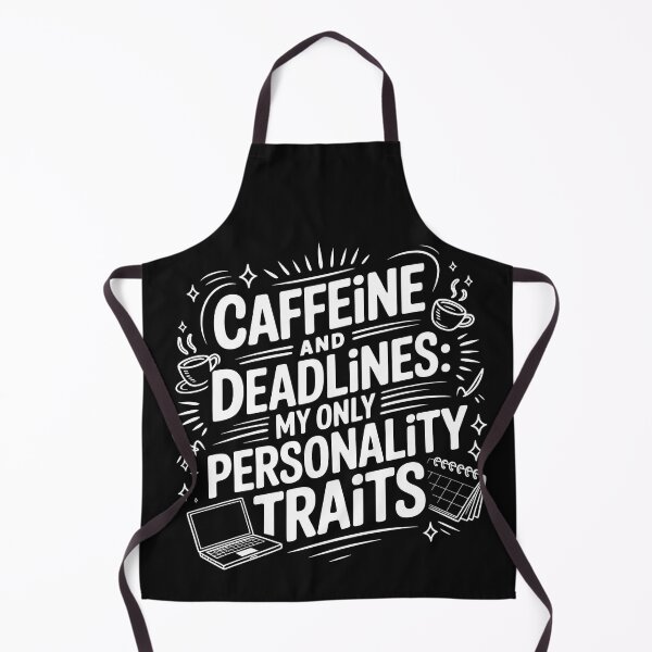 Item preview, Caffeine and Deadlines – Funny Academic Burnout Student designed and sold by MagicWander.