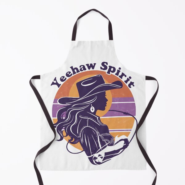 Item preview, A 70s style retro cowgirl silhouette with Yeehaw Spirit designed and sold by Loviness.