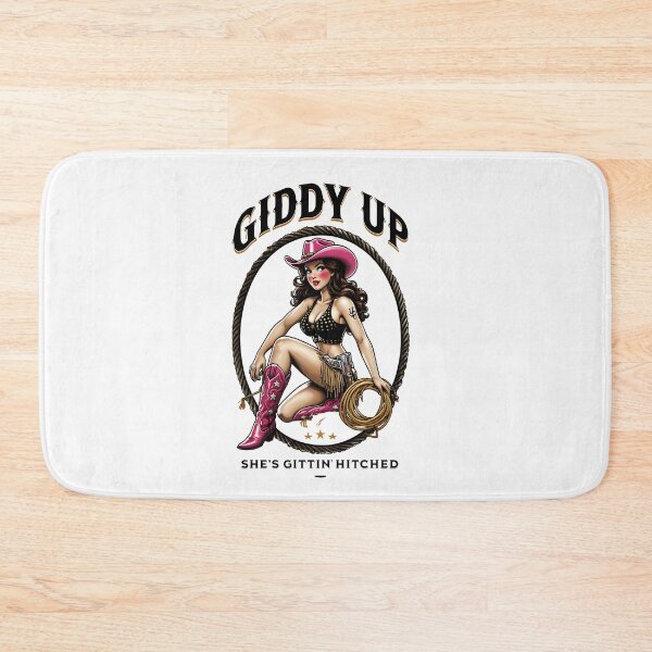 Item preview, Giddy Up Cowgirl – Retro Western Pin-Up Bachelorette Design designed and sold by WHDProduction45.
