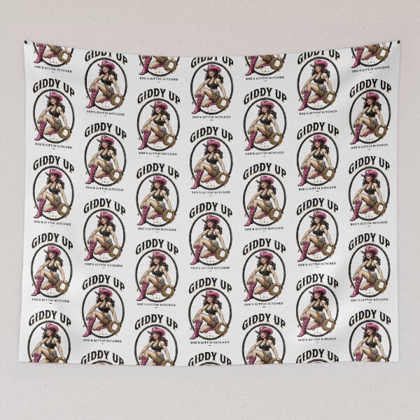 Item preview, Giddy Up Cowgirl – Retro Western Pin-Up Bachelorette Design designed and sold by WHDProduction45.