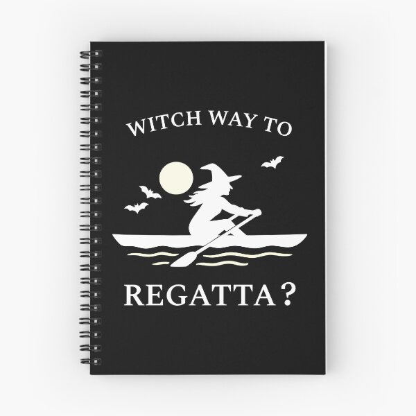 Item preview, Witch Way to Regatta? Rowing Crew Sport Boat Racing designed and sold by LadyInEverGreen.