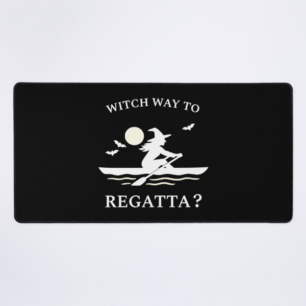 Item preview, Witch Way to Regatta? Rowing Crew Sport Boat Racing designed and sold by LadyInEverGreen.