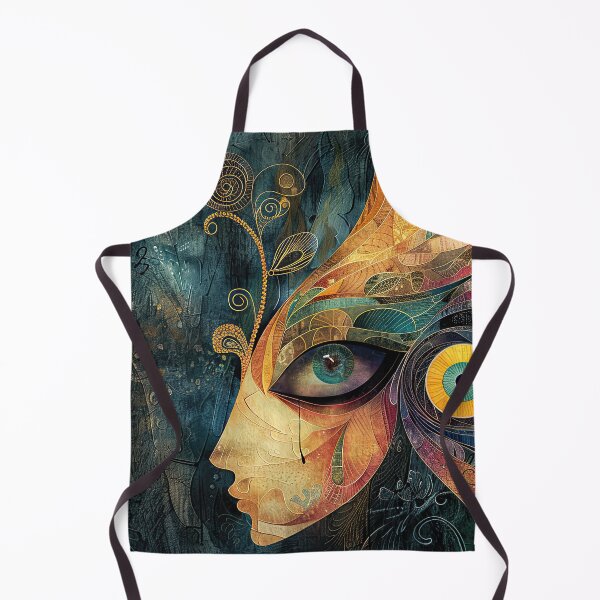 Item preview, Tears of Color – Surreal Fantasy Woman with Vibrant Feathered Eye designed and sold by NeoNebulaArt.