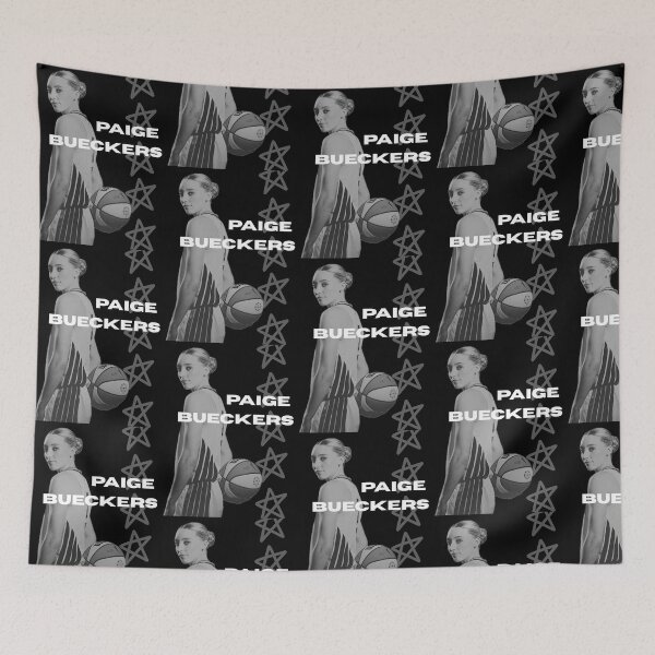 Item preview, Black and White Paige Bueckers of Dallas Wings designed and sold by SueSylvesterbby.
