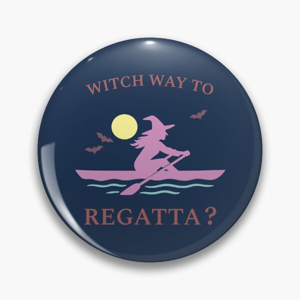 Item preview, Witch Way to Regatta? Rowing Crew Sport Boat Racing designed and sold by LadyInEverGreen.