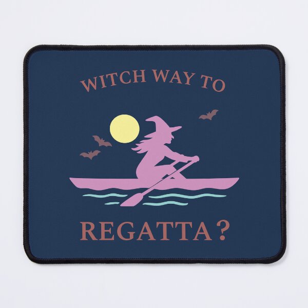 Item preview, Witch Way to Regatta? Rowing Crew Sport Boat Racing designed and sold by LadyInEverGreen.