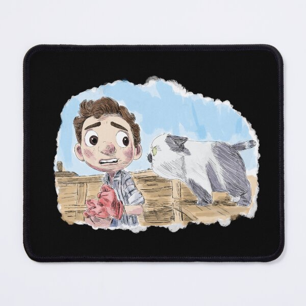 Item preview, Luca and Machiavelli – Whimsical Fan Art of a Boy and a Suspicious Cat designed and sold by from here 2 mars.