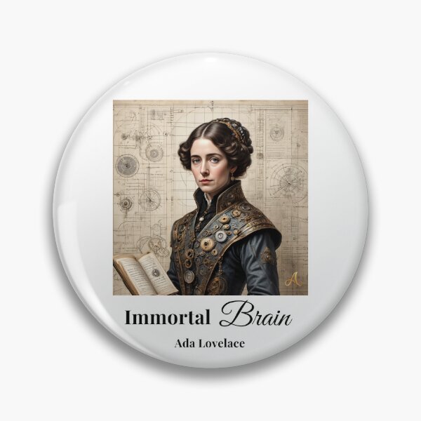 Artikelvorschau, Ada Lovelace | „Immortal Brain“ | Erste Programmiererin (Englisch) entworfen und verkauft von imprAsiones.