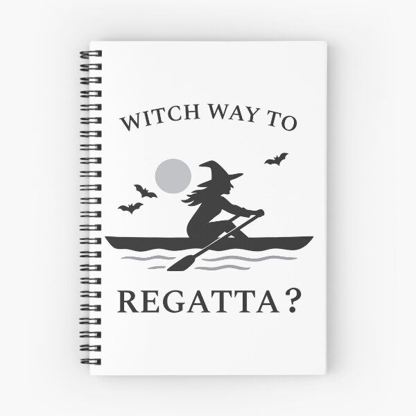 Item preview, Witch Way to Regatta? Rowing Crew Sport Boat Racing designed and sold by LadyInEverGreen.