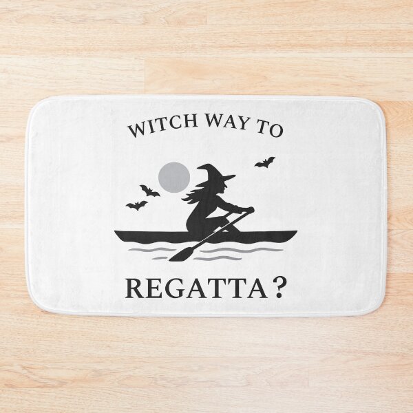 Item preview, Witch Way to Regatta? Rowing Crew Sport Boat Racing designed and sold by LadyInEverGreen.