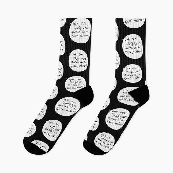 Item preview, You Can Stuff Your Sorries in a Sack, Mister – George Quote Funny Speech Bubble designed and sold by from here 2 mars.