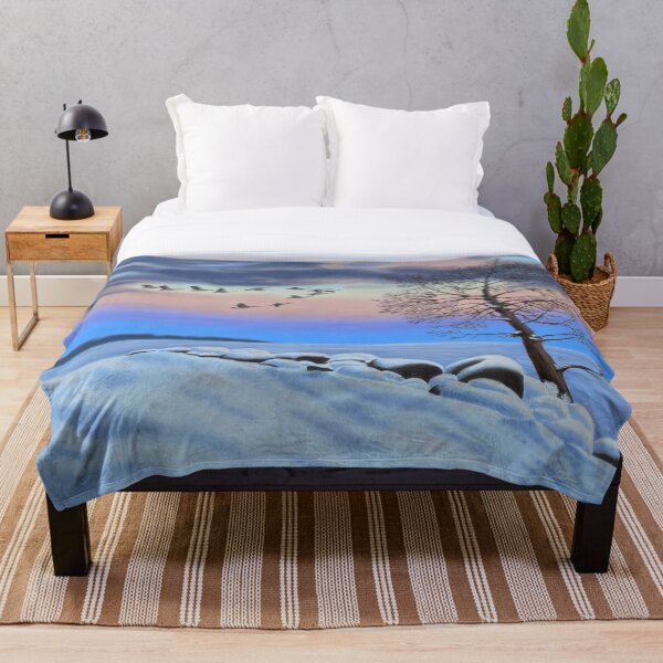 Item preview, Serene Nature Art on Canvas -- Sunset in Winter designed and sold by Fatimuse.