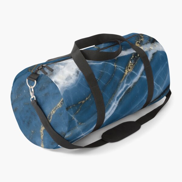 Item preview, Blue Bahia Granite Texture – Deep Blue Stone with White, Black & Gold Veins designed and sold by AV.