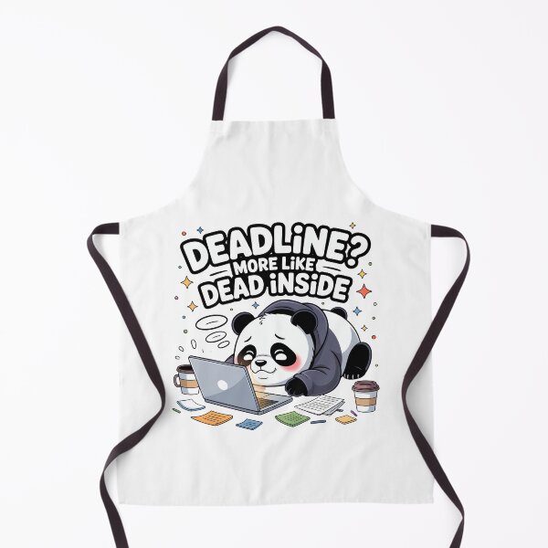 Item preview, Deadline? More Like Dead Inside – Cute Chibi Panda Burnout designed and sold by MagicWander.