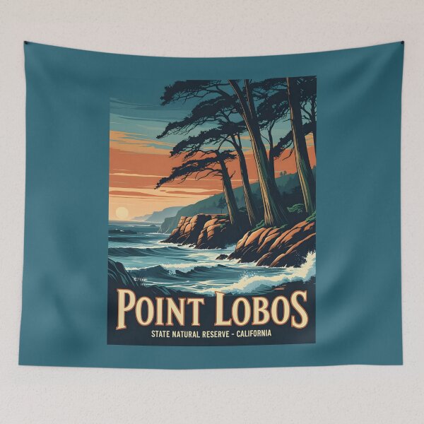 Item preview, Point Lobos State Natural Reserve - California designed and sold by GoodOldVintage.