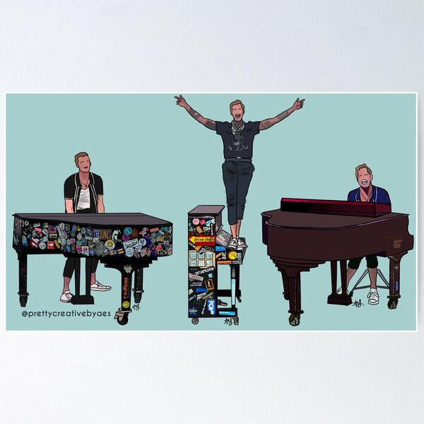 Item preview, AM 3 Pianos Sketches designed and sold by AM Inspired.