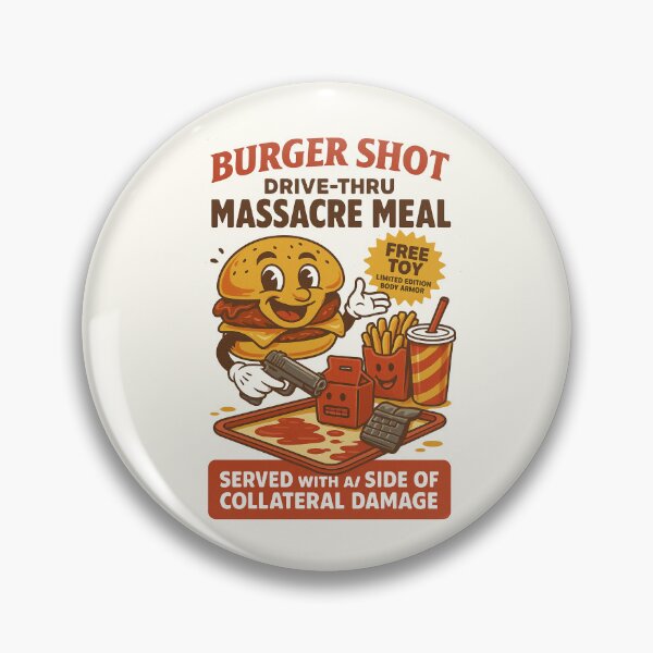 Artikelvorschau, Massacre Meal – Drive-Thru Chaos Combo (Parodie-Design) entworfen und verkauft von Lilo-Designs.