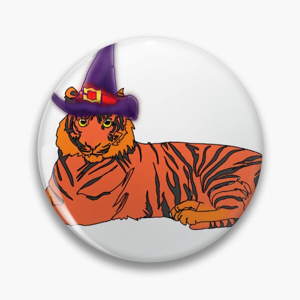 Item preview, Maple the Tiger Wearing a Witch Hat – animalzinhats designed and sold by Ashley’sAnimalz.