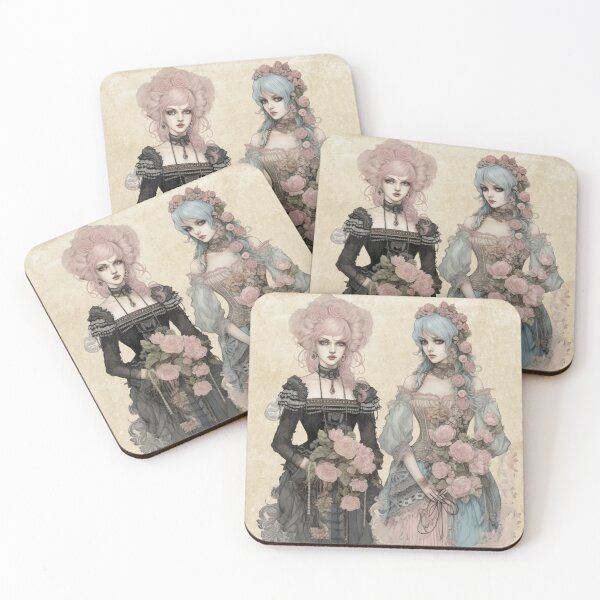 Item preview, Gothic Twins | Pastel Victorian Goth designed and sold by Radiant-Art.