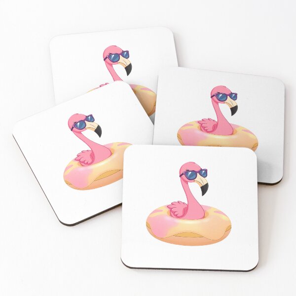 Item preview, Cool Flamingo in Donut Float – Summer Vibes designed and sold by DaniArtDesign81.