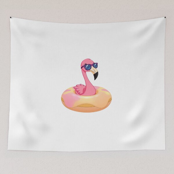 Item preview, Cool Flamingo in Donut Float – Summer Vibes designed and sold by DaniArtDesign81.