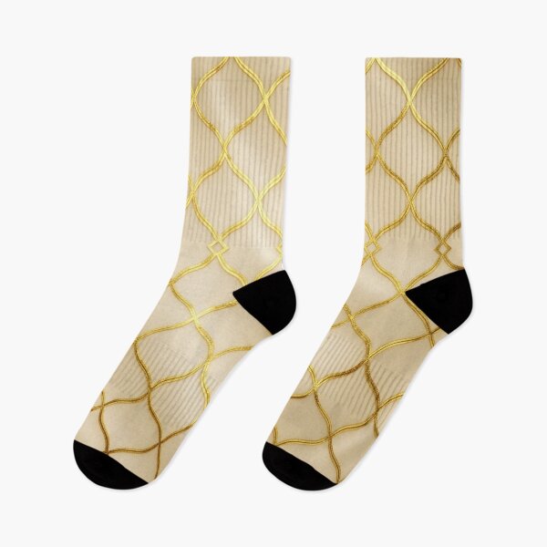 Item preview, Golden Lattice Silk Texture – Elegant Cream Background Pattern designed and sold by AV.