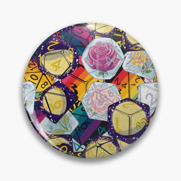 Item preview, Rainbow Rose Moons Dice Repeating Tile Set designed and sold by Ivorycrow.