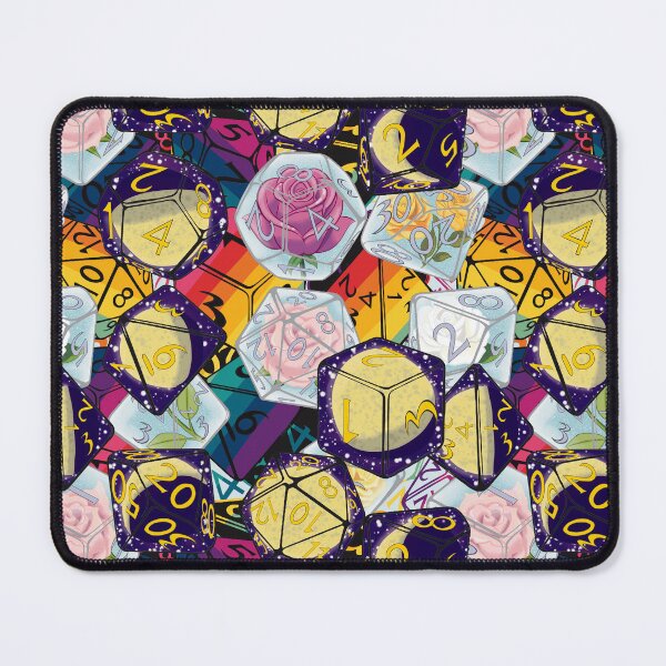 Item preview, Rainbow Rose Moons Dice Repeating Tile Set designed and sold by Ivorycrow.