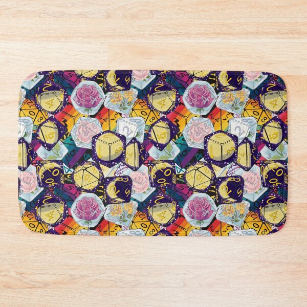 Item preview, Rainbow Rose Moons Dice Repeating Tile Set designed and sold by Ivorycrow.