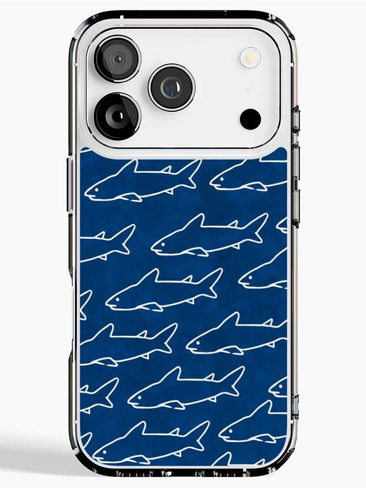 Thumbnail 1 of 5, iPhone Case, Shark Week designed and sold by MathisDesigns.