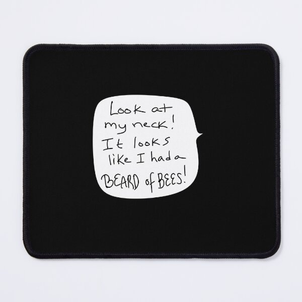 Item preview, Look at My Neck – Jerry’s Beard of Bees Quote in Speech Bubble Style designed and sold by from here 2 mars.