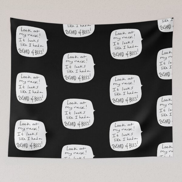 Item preview, Look at My Neck – Jerry’s Beard of Bees Quote in Speech Bubble Style designed and sold by from here 2 mars.